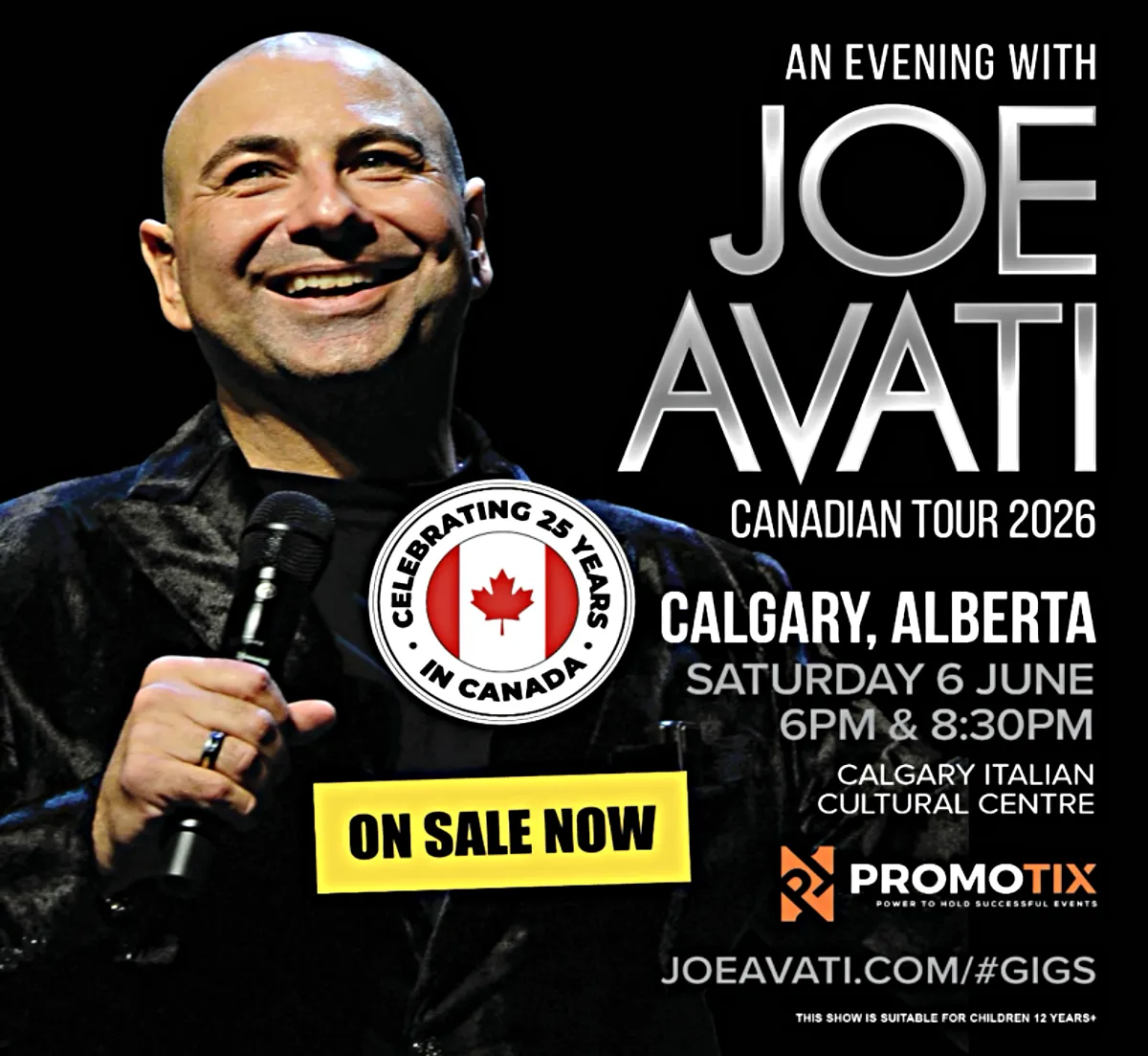 An Evening with Joe Avati Saturday June 6 2026